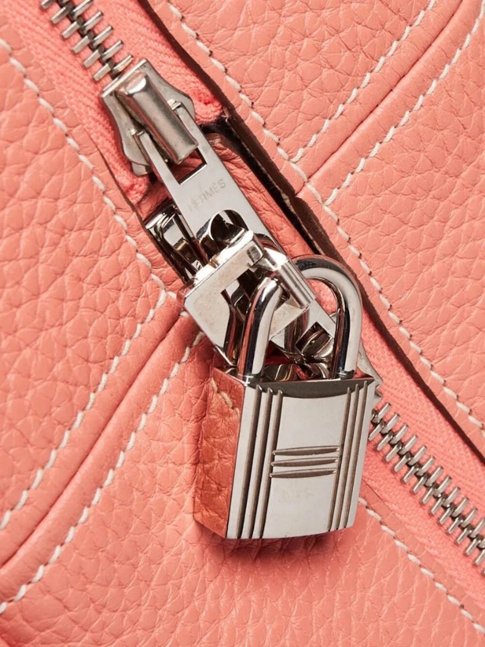 Hermes 35cm Crevette Clemence Leather Victoria II Bag - Picture 8 of 12